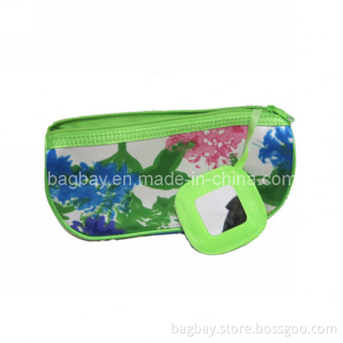 Satin Cosmetic Bag with Mirror (CBG09-137)